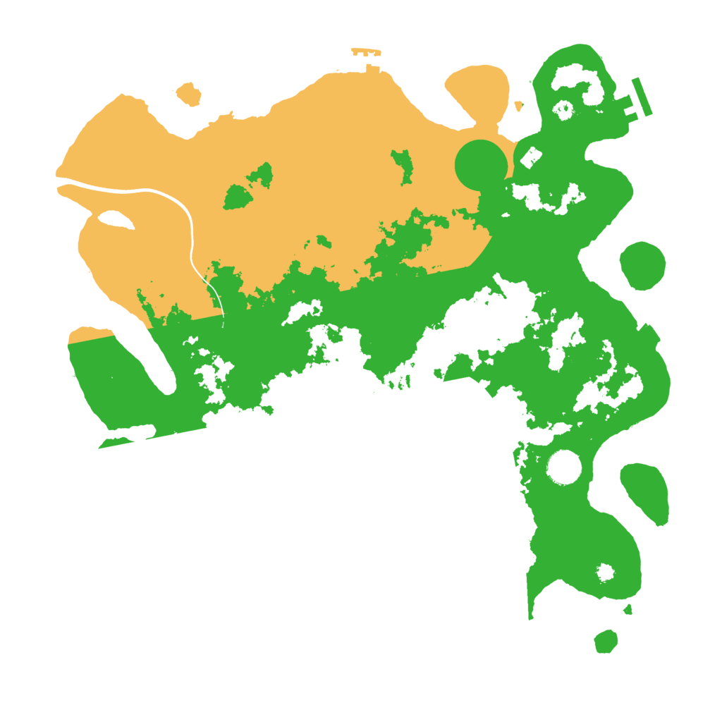 Biome Rust Map: Procedural Map, Size: 3700, Seed: 1784121088