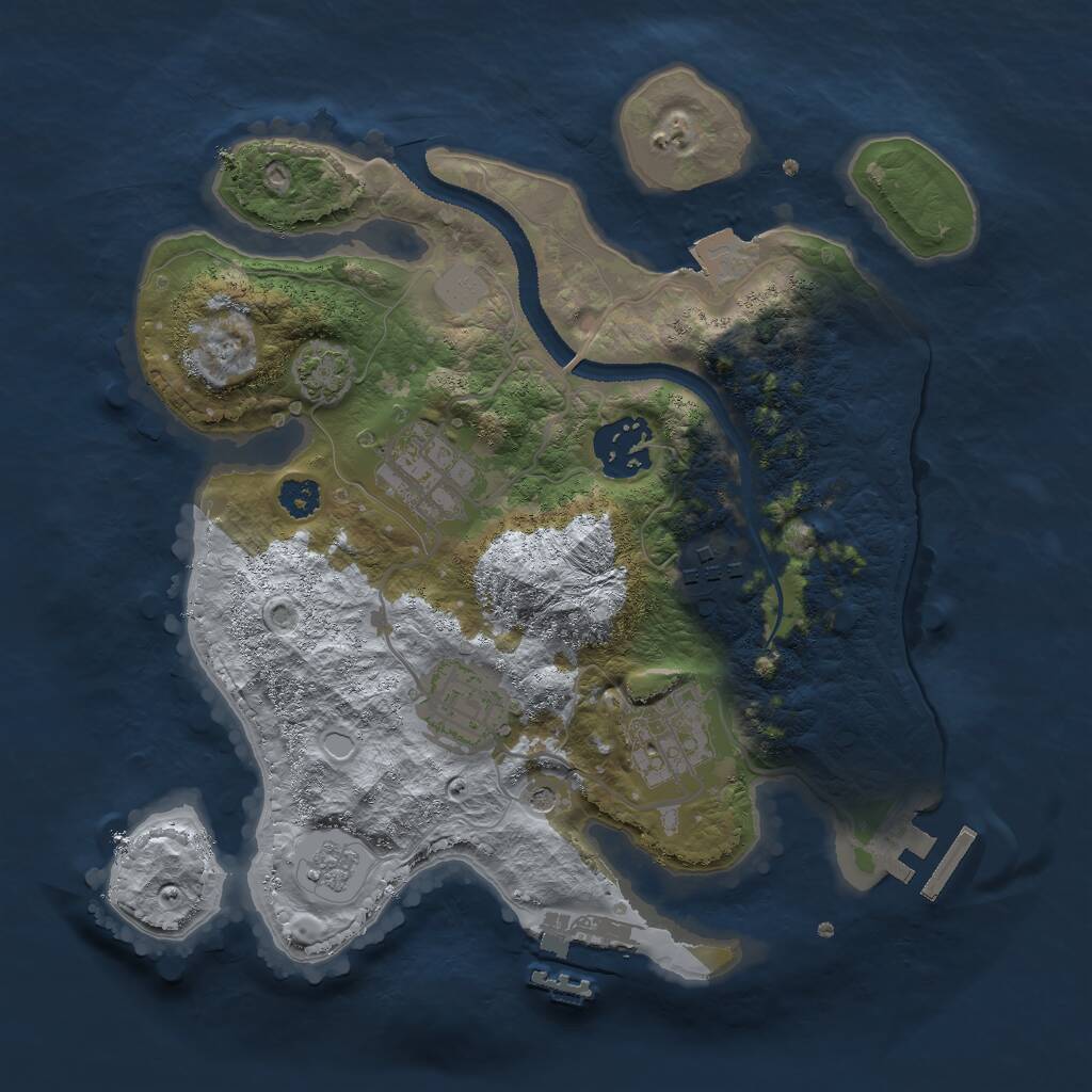 Rust Map: Procedural Map, Size: 2700, Seed: 65435643, 11 Monuments