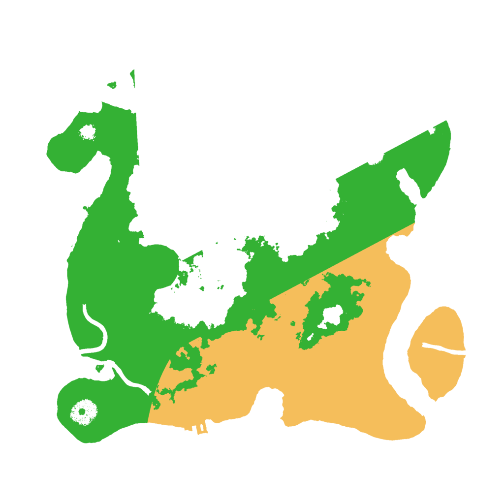 Biome Rust Map: Procedural Map, Size: 3000, Seed: 2396570