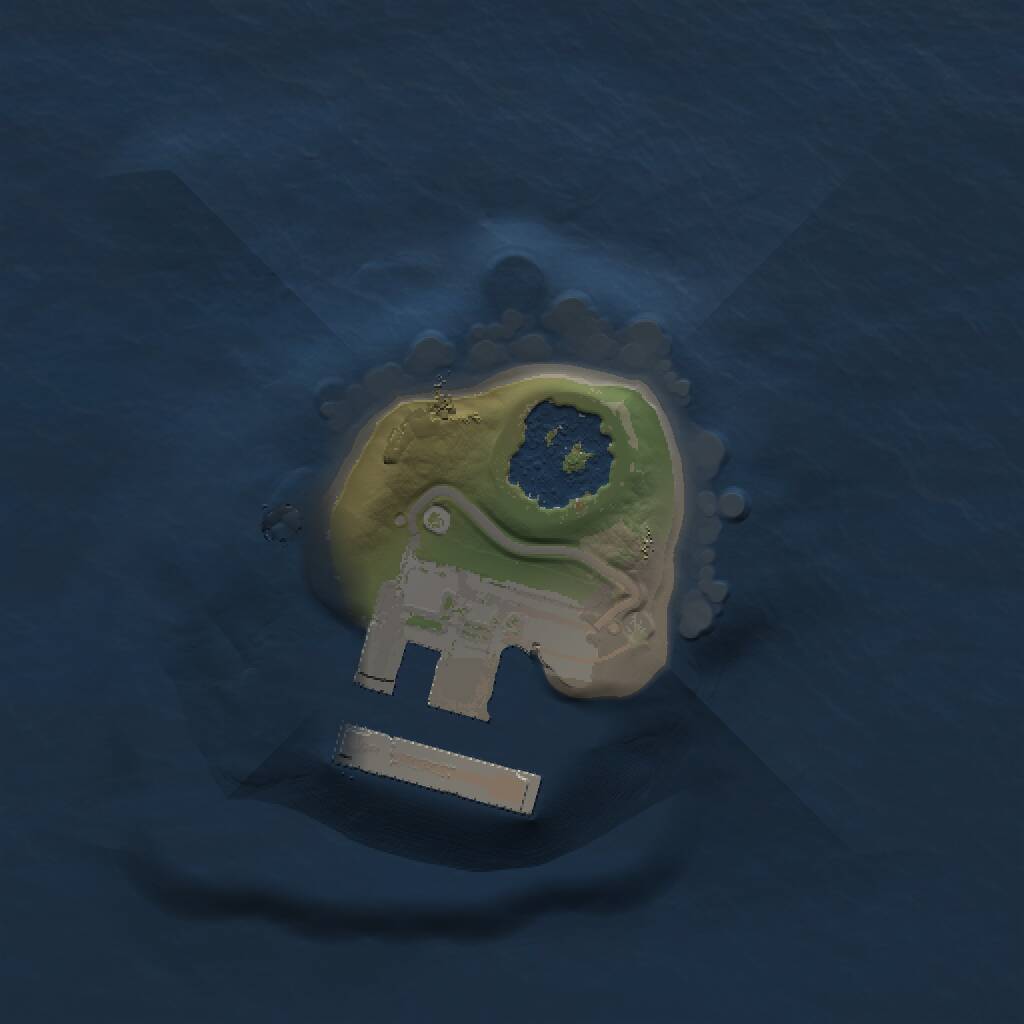 Rust Map: Procedural Map, Size: 1000, Seed: 1602627445, 2 Monuments