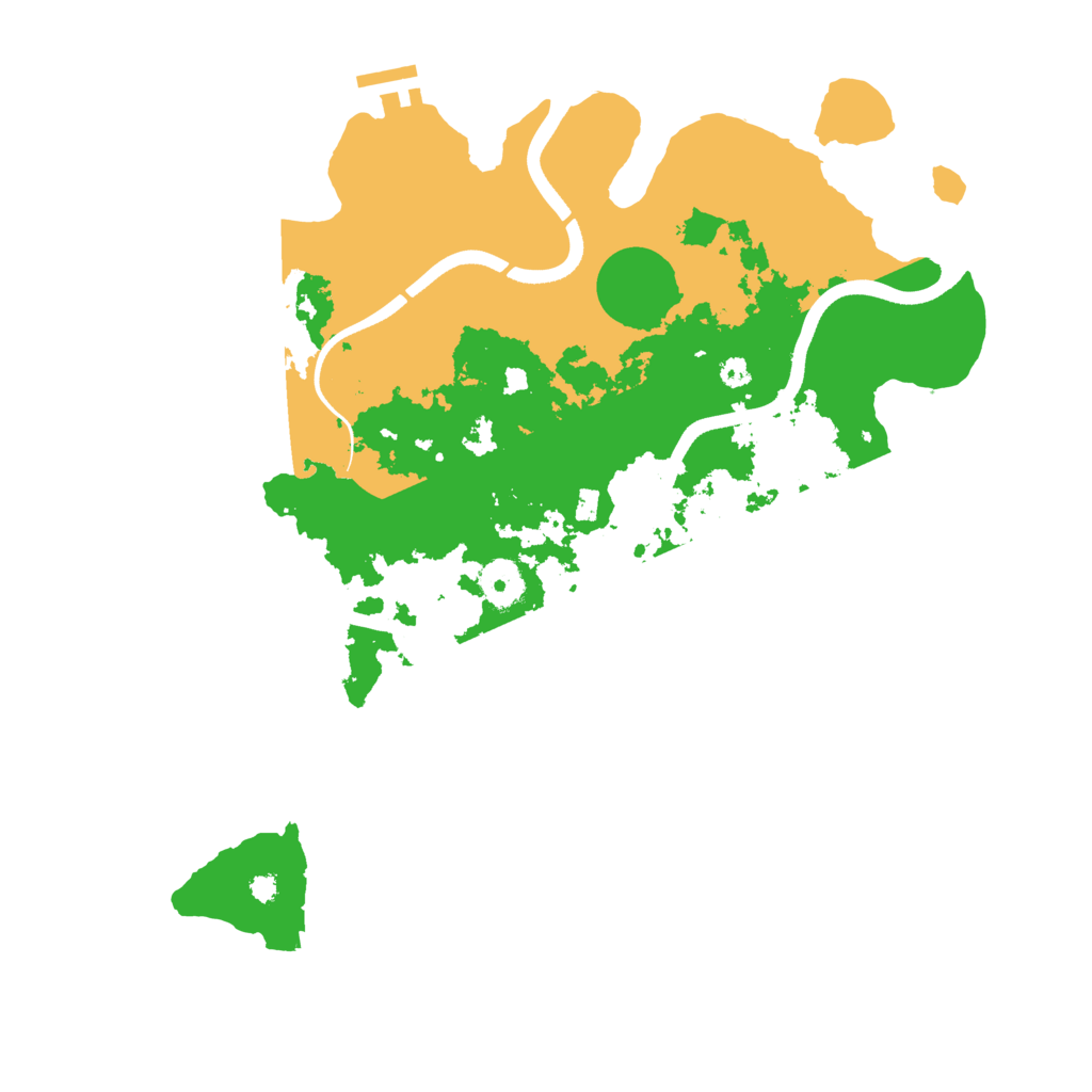 Biome Rust Map: Procedural Map, Size: 3650, Seed: 75168588