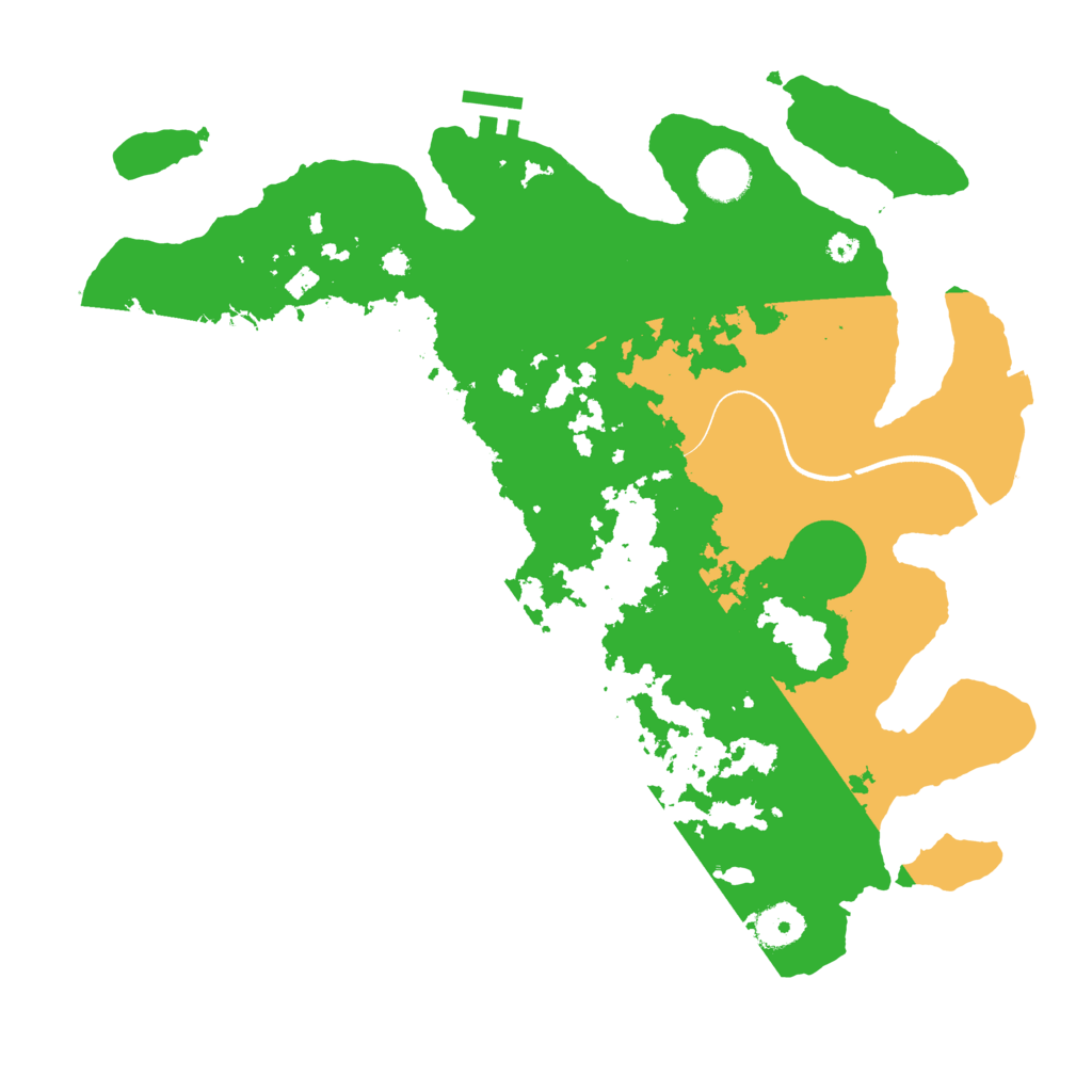 Biome Rust Map: Procedural Map, Size: 3675, Seed: 28000