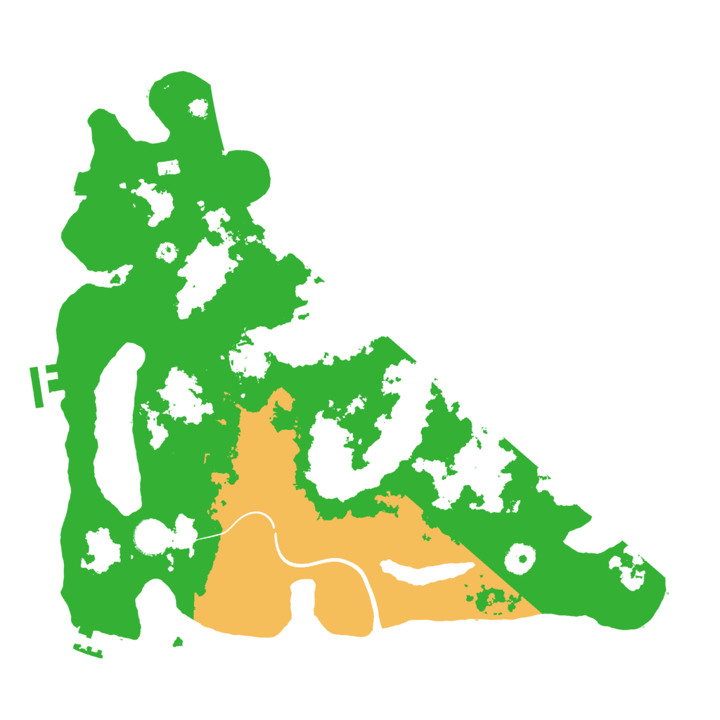 Biome Rust Map: Procedural Map, Size: 3550, Seed: 13989387