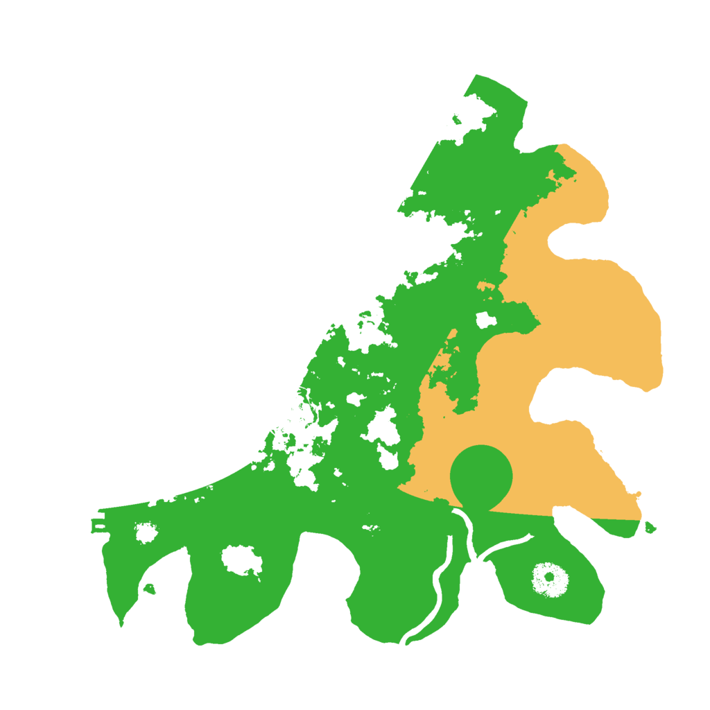 Biome Rust Map: Procedural Map, Size: 3000, Seed: 2456881