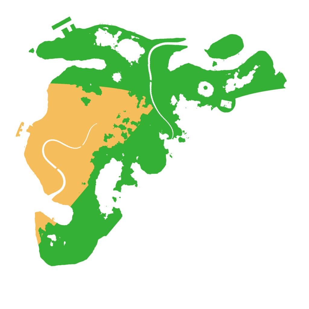 Biome Rust Map: Procedural Map, Size: 3000, Seed: 26656