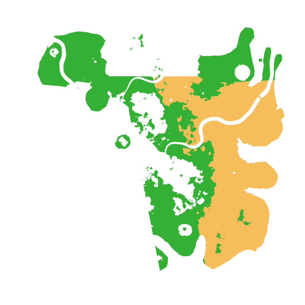 Biome Rust Map: Procedural Map, Size: 3500, Seed: 171159721