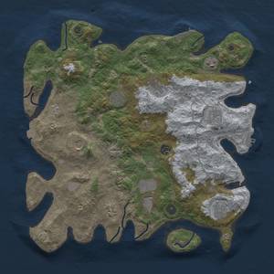 Thumbnail Rust Map: Procedural Map, Size: 4000, Seed: 1476264208, 18 Monuments