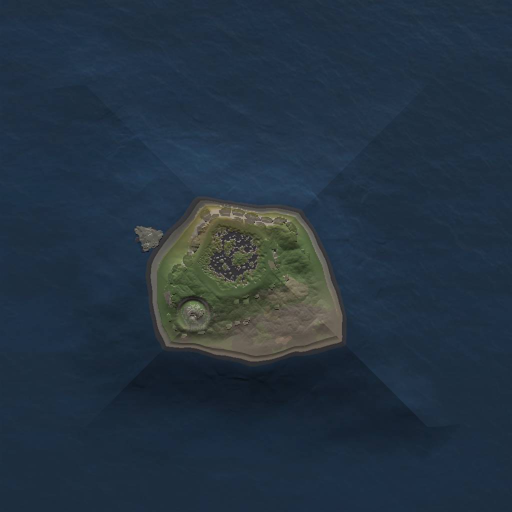 Rust Map: Procedural Map, Size: 1000, Seed: 25665, 3 Monuments