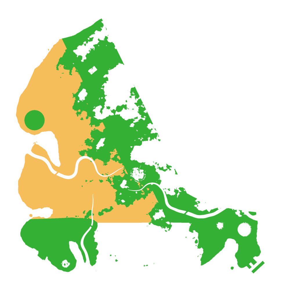 Biome Rust Map: Procedural Map, Size: 3900, Seed: 36467709
