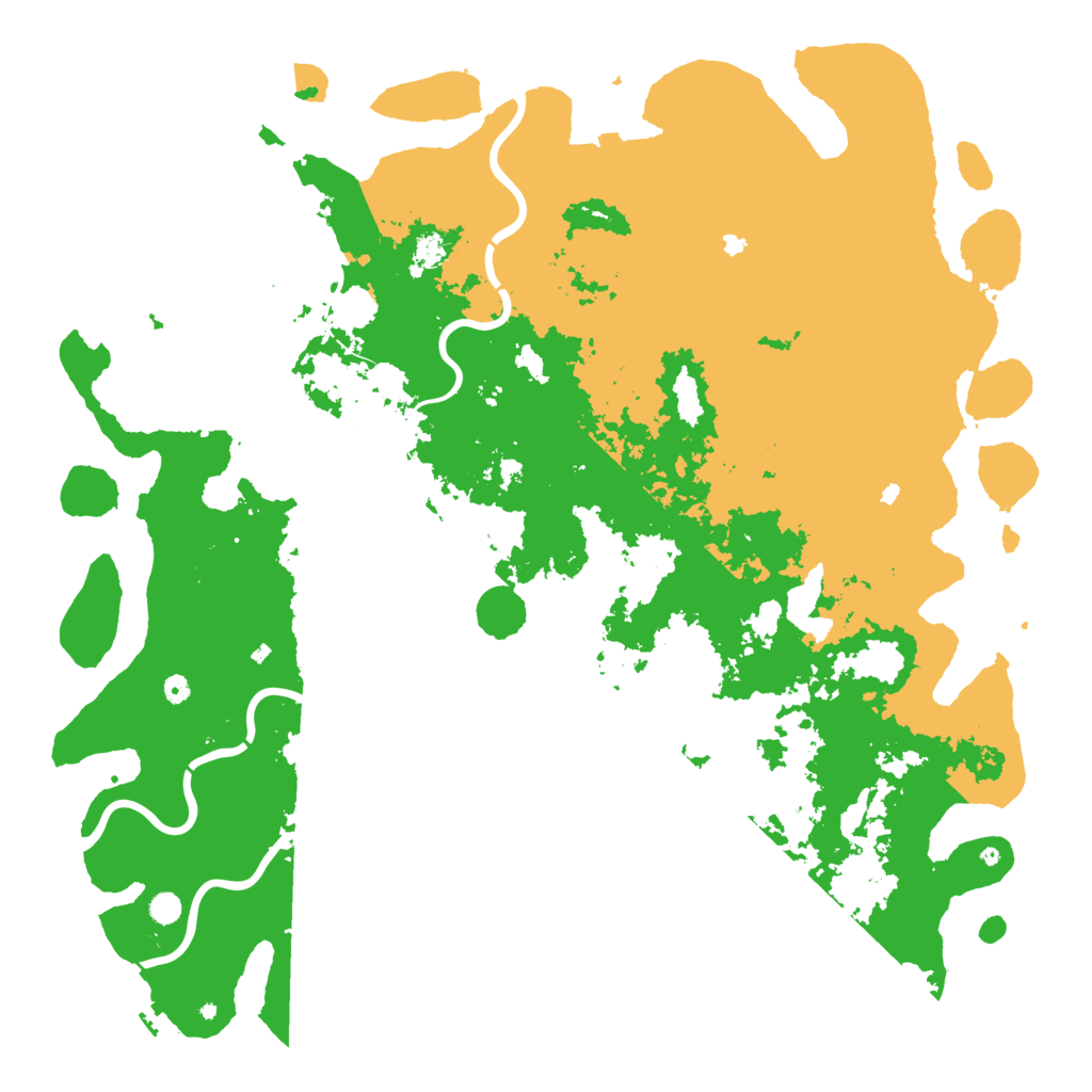 Biome Rust Map: Procedural Map, Size: 6000, Seed: 1989822169