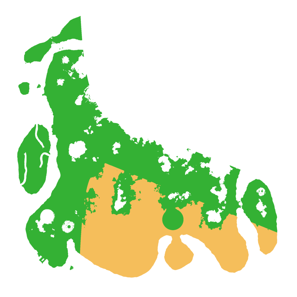 Biome Rust Map: Procedural Map, Size: 3700, Seed: 927217076