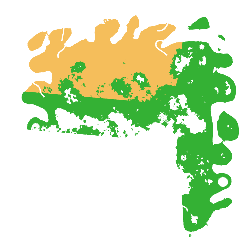 Biome Rust Map: Procedural Map, Size: 4500, Seed: 23088