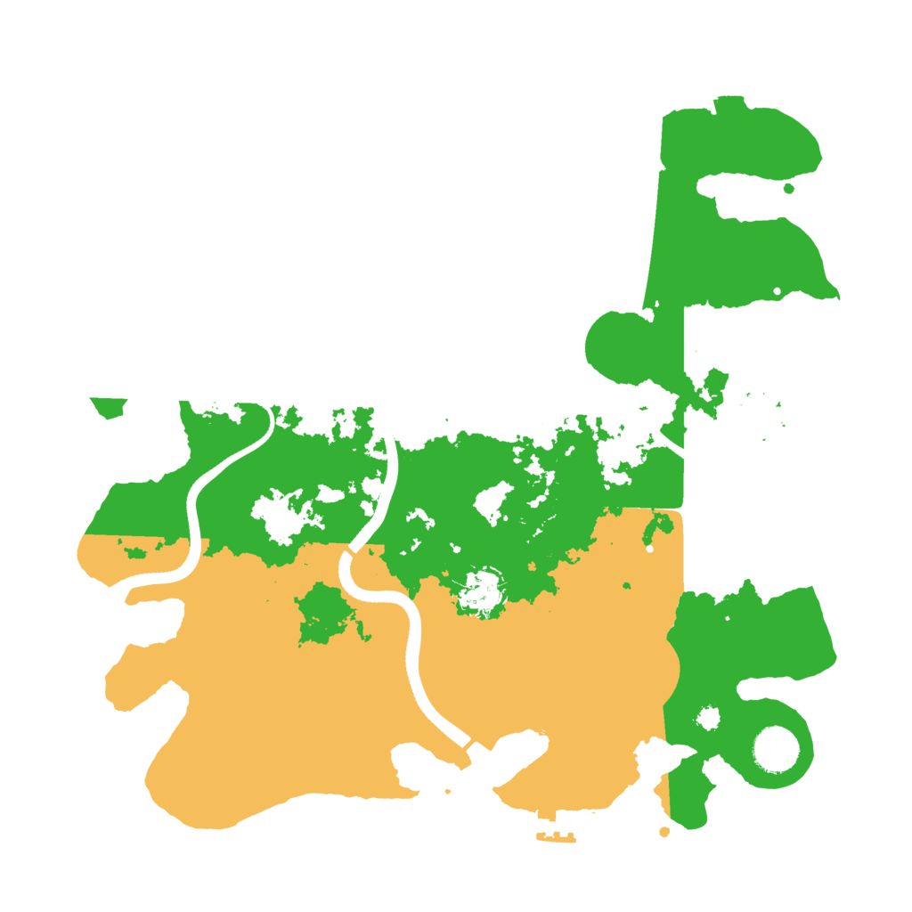 Biome Rust Map: Procedural Map, Size: 3500, Seed: 84635167