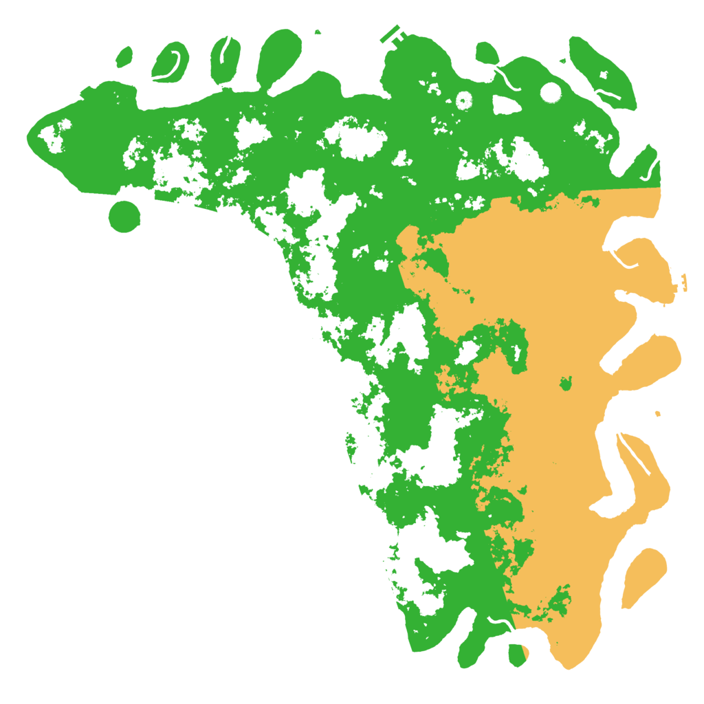 Biome Rust Map: Procedural Map, Size: 6000, Seed: 75214