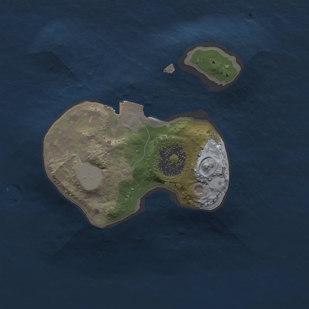 Rust Map: Procedural Map, Size: 1500, Seed: 1775207787, 3 Monuments