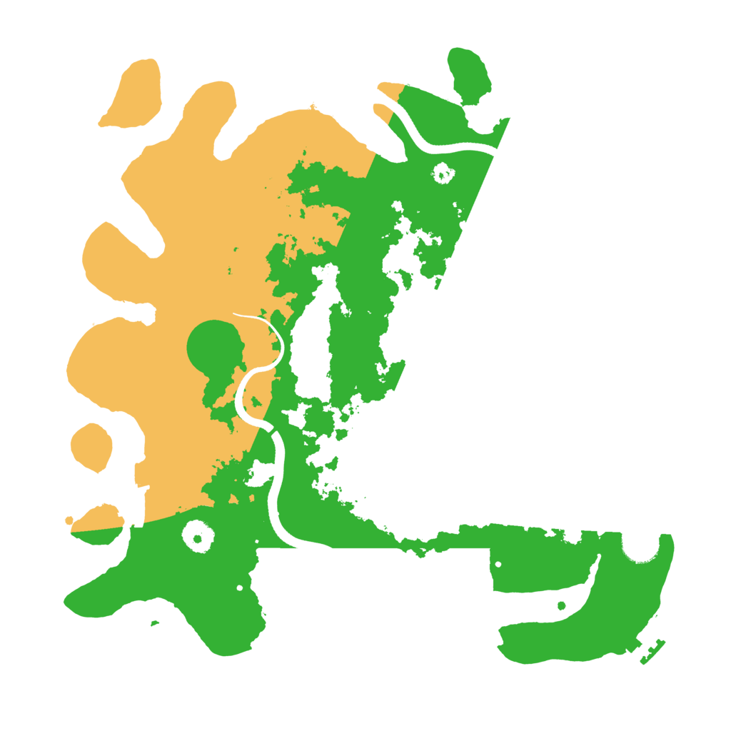 Biome Rust Map: Procedural Map, Size: 3500, Seed: 820967066