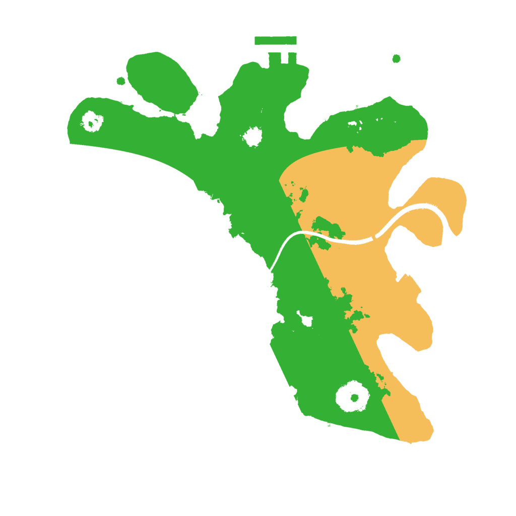 Biome Rust Map: Procedural Map, Size: 2500, Seed: 158930485