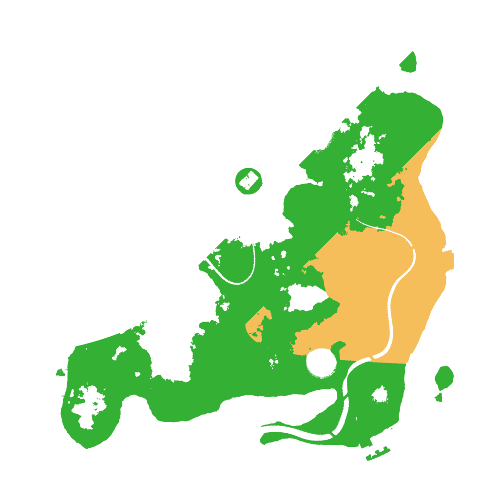 Biome Rust Map: Procedural Map, Size: 3000, Seed: 9190