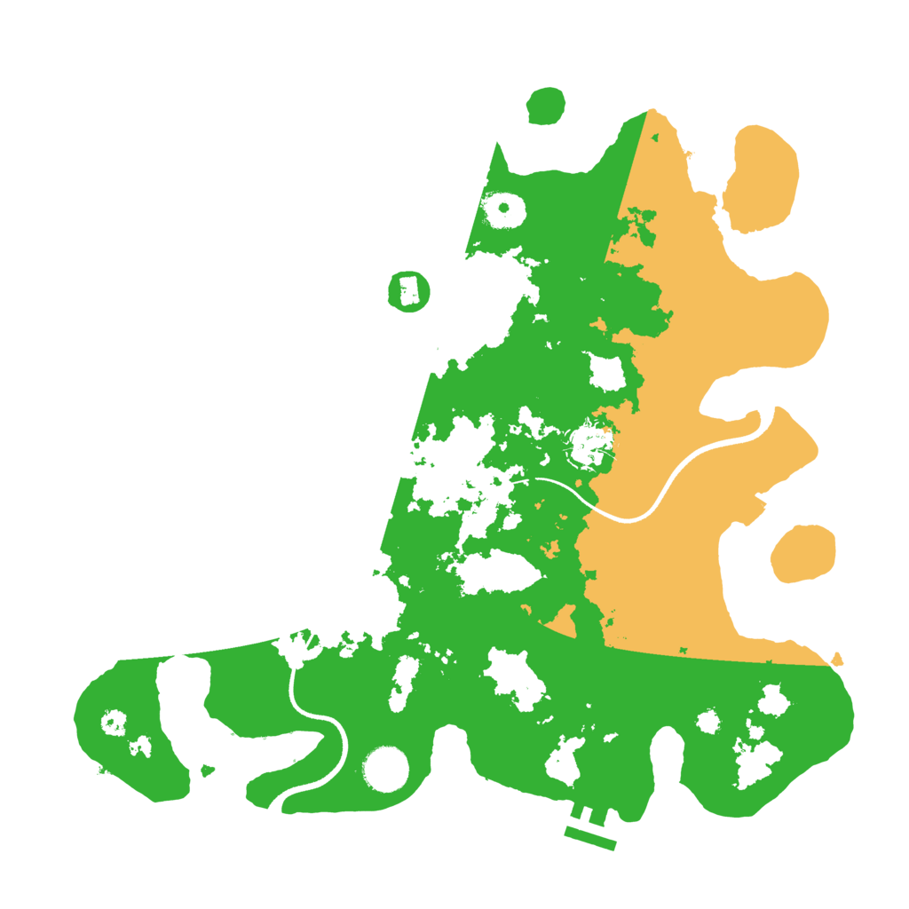 Biome Rust Map: Procedural Map, Size: 3500, Seed: 1110698