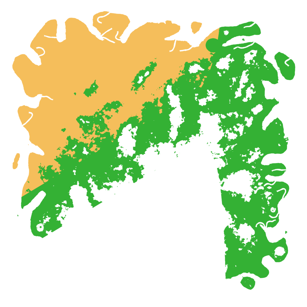 Biome Rust Map: Procedural Map, Size: 6000, Seed: 7518