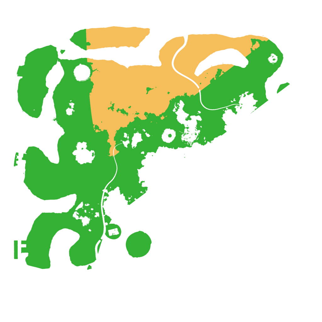 Biome Rust Map: Procedural Map, Size: 3500, Seed: 1775777229