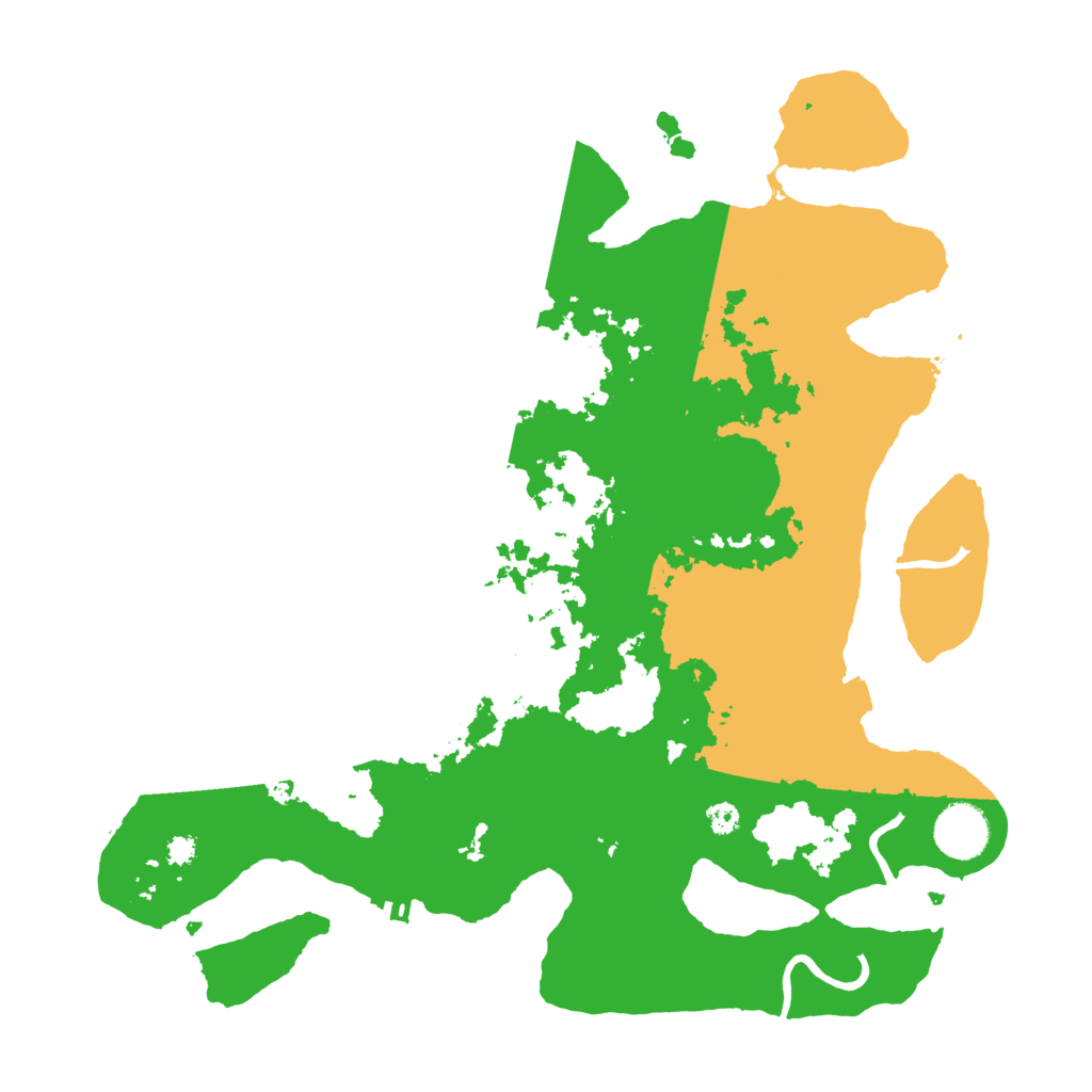 Biome Rust Map: Procedural Map, Size: 3500, Seed: 742411528
