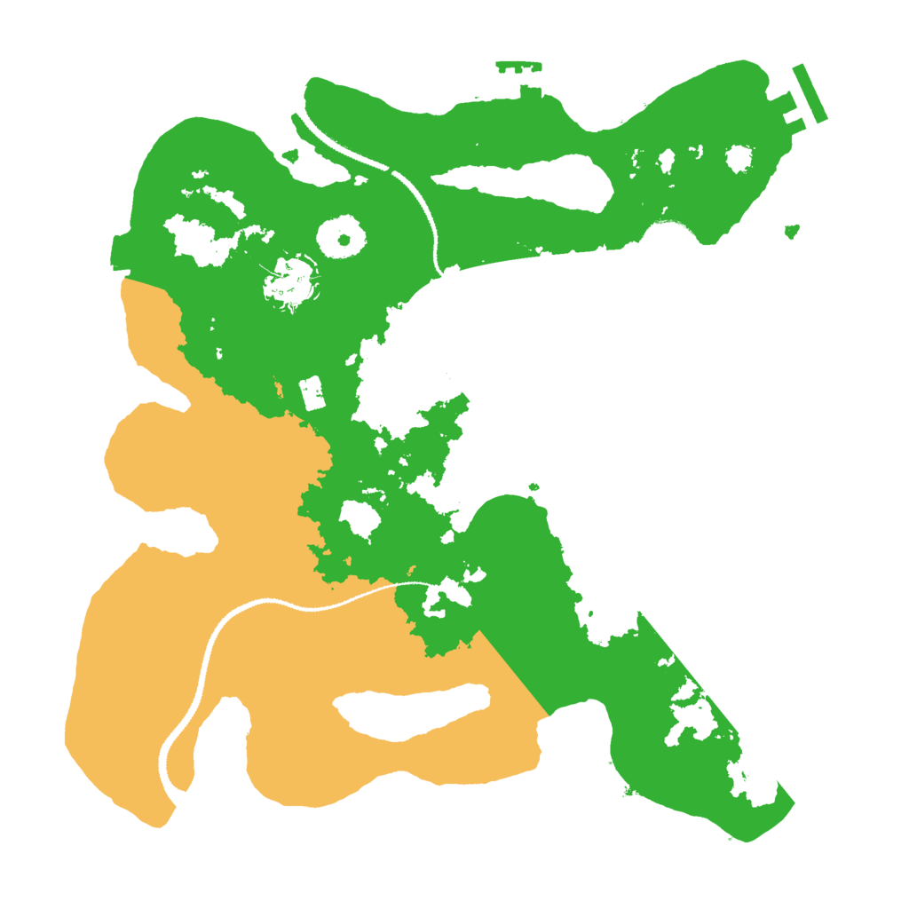 Biome Rust Map: Procedural Map, Size: 3000, Seed: 30180