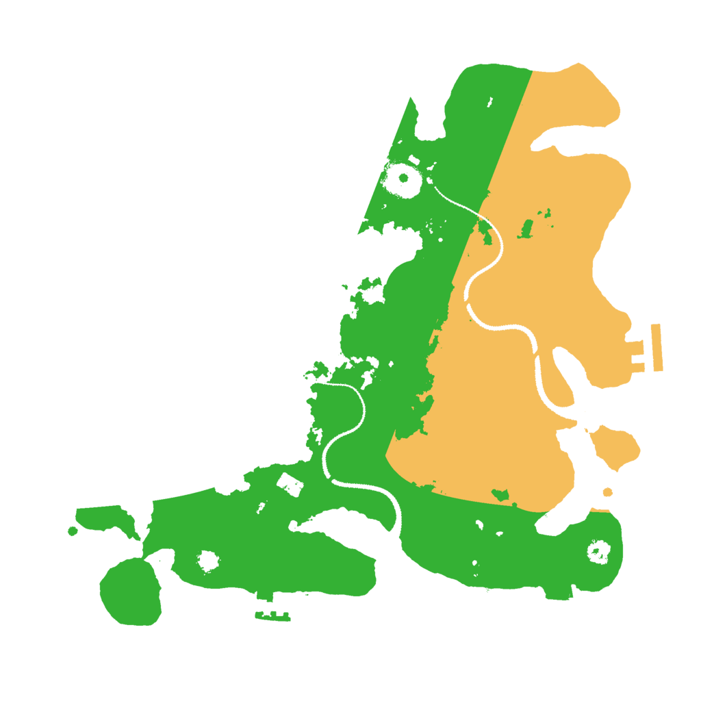 Biome Rust Map: Procedural Map, Size: 3000, Seed: 163242516