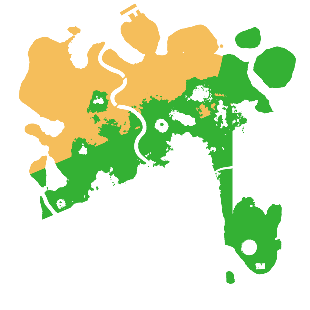 Biome Rust Map: Procedural Map, Size: 3500, Seed: 34270