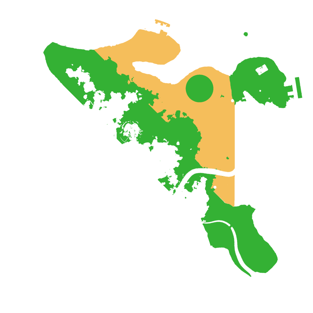 Biome Rust Map: Procedural Map, Size: 3000, Seed: 1496429296