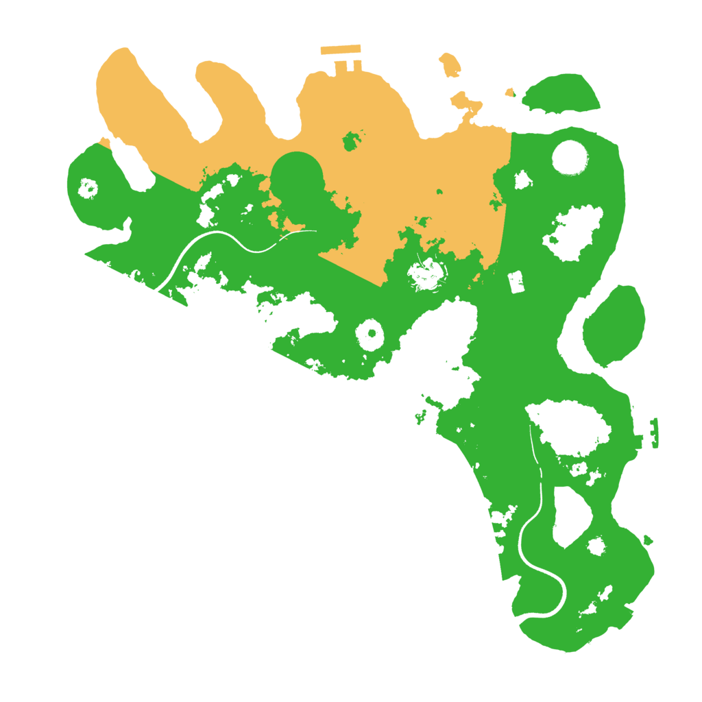 Biome Rust Map: Procedural Map, Size: 3550, Seed: 70478739