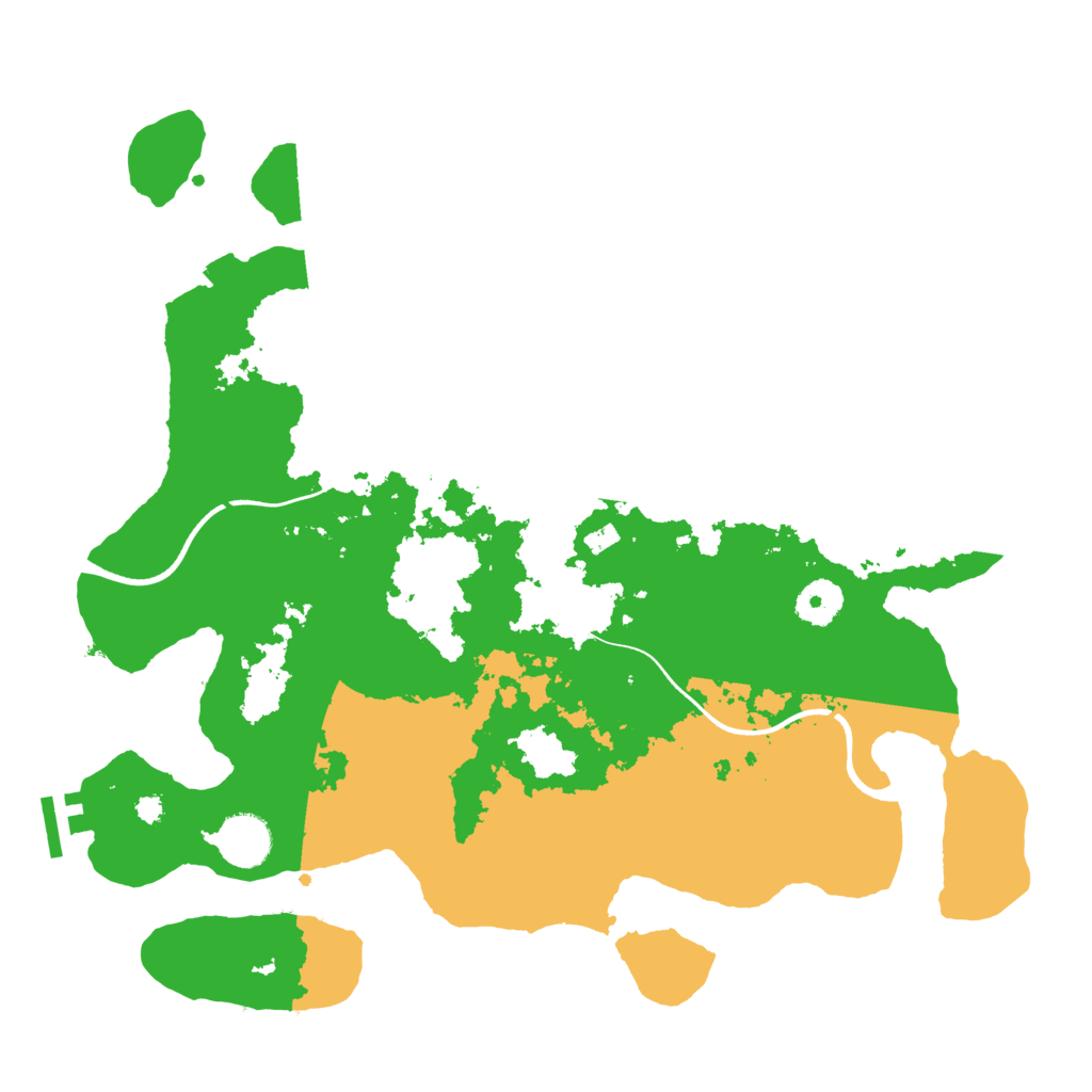 Biome Rust Map: Procedural Map, Size: 3600, Seed: 94335182