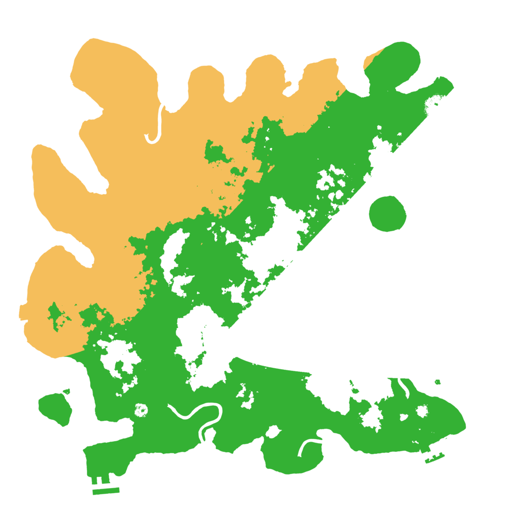 Biome Rust Map: Procedural Map, Size: 3900, Seed: 38329399