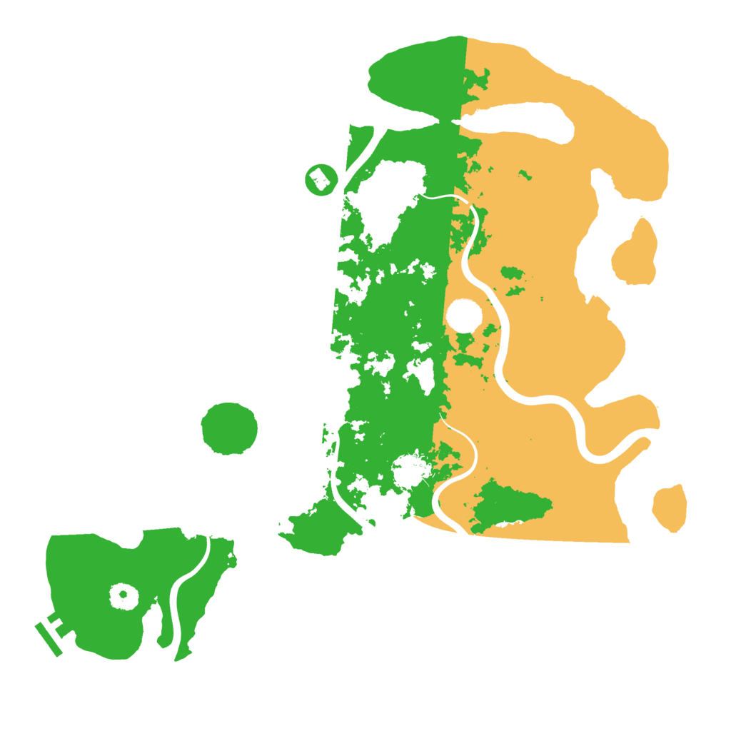 Biome Rust Map: Procedural Map, Size: 3850, Seed: 77154777
