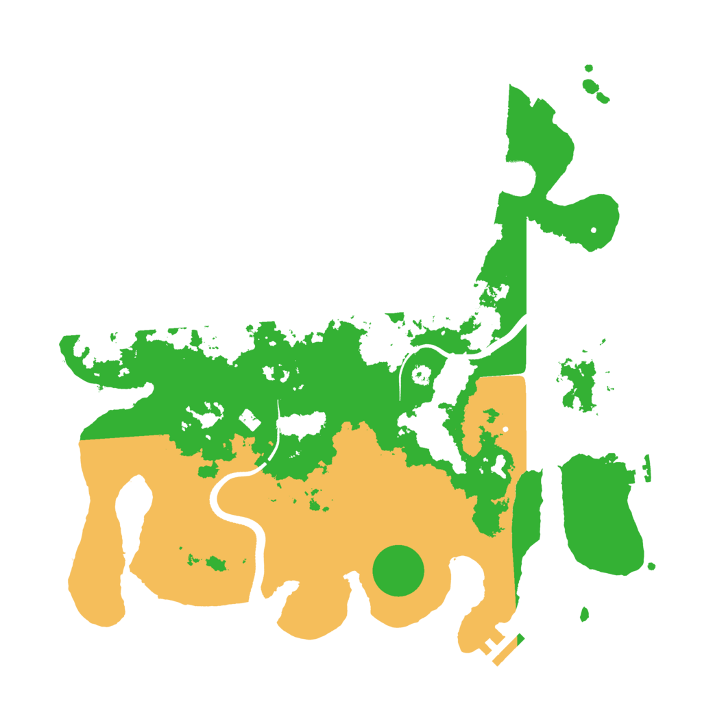 Biome Rust Map: Procedural Map, Size: 3600, Seed: 12108039