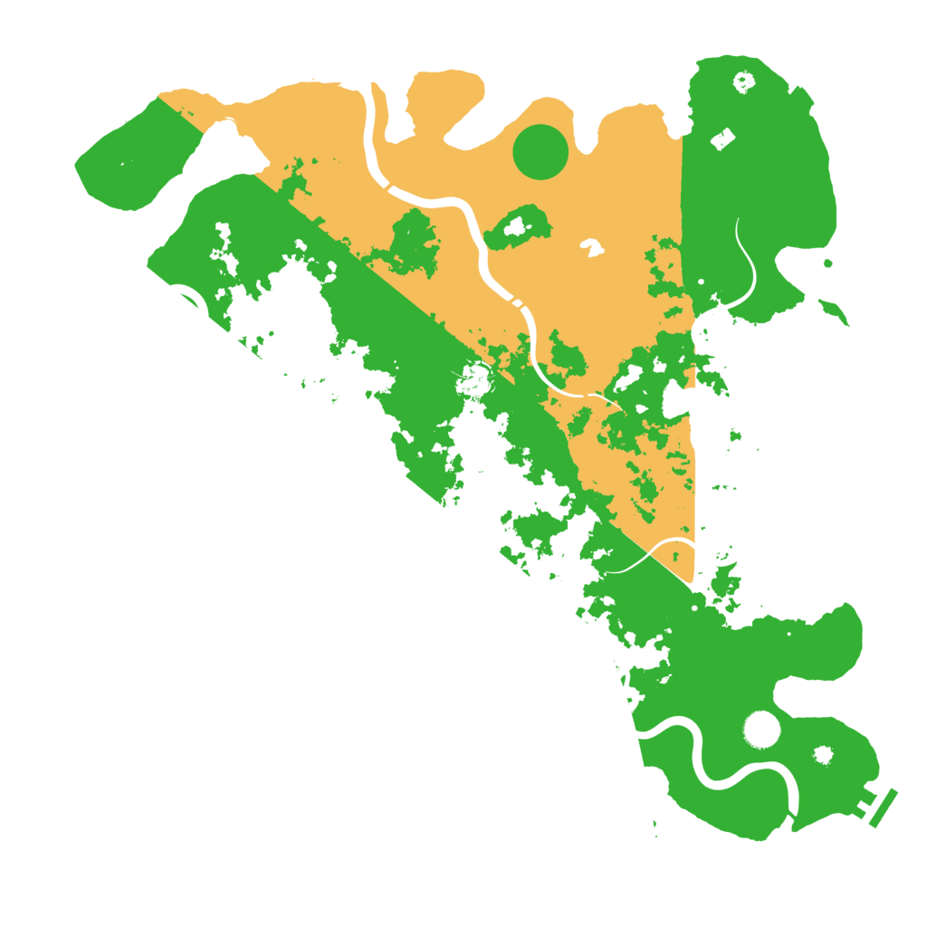 Biome Rust Map: Procedural Map, Size: 4400, Seed: 2399019
