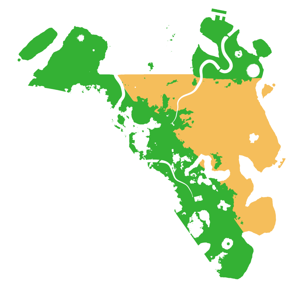 Biome Rust Map: Procedural Map, Size: 4000, Seed: 43576923