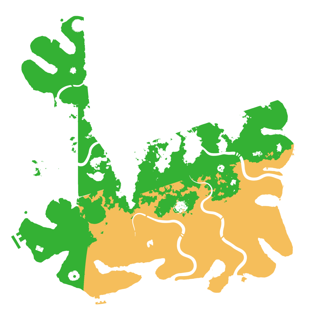 Biome Rust Map: Procedural Map, Size: 4400, Seed: 46603726