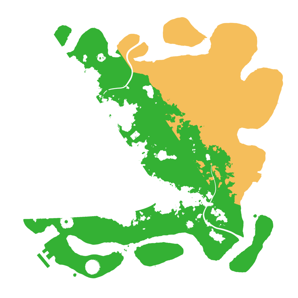 Biome Rust Map: Procedural Map, Size: 3600, Seed: 88905870
