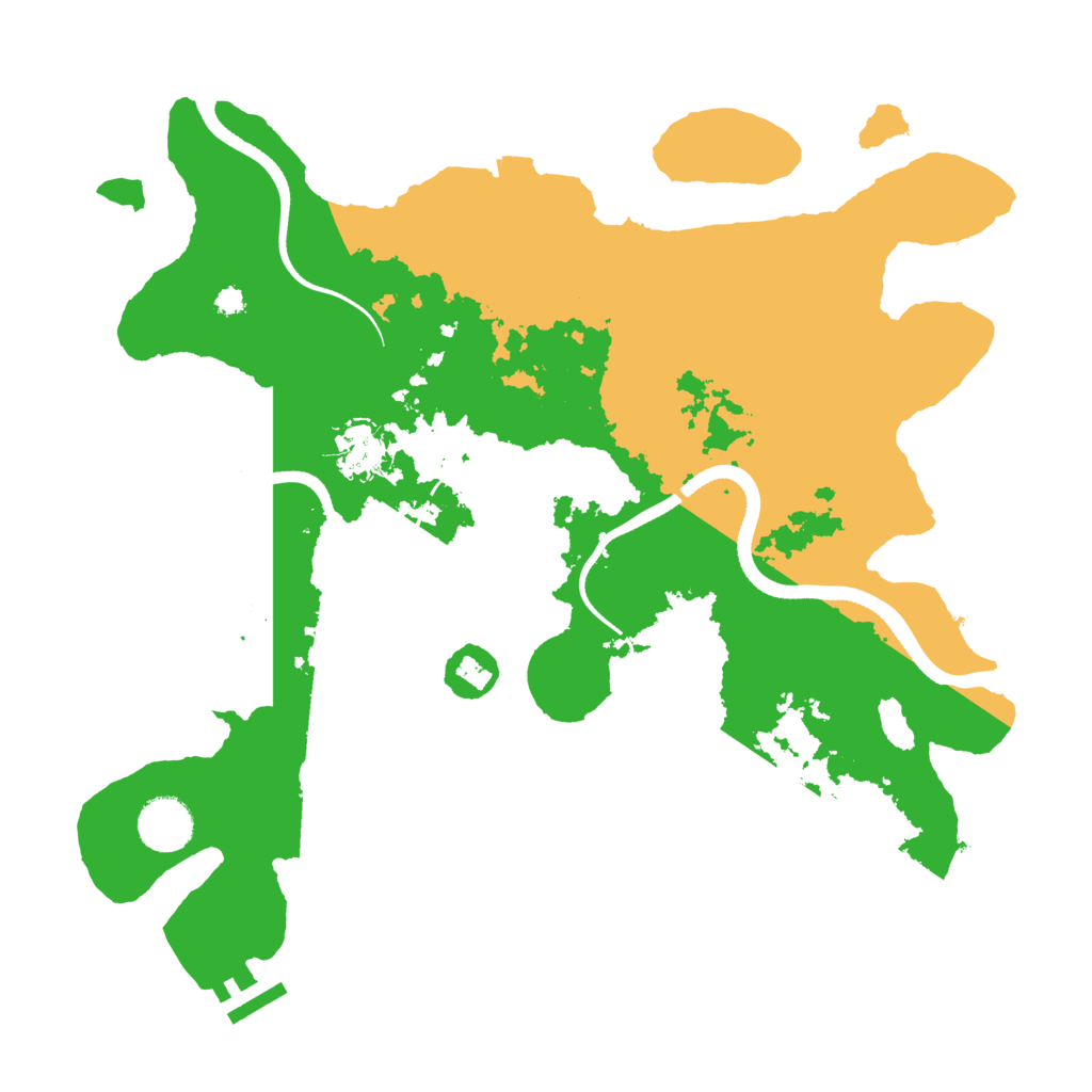 Biome Rust Map: Procedural Map, Size: 3500, Seed: 46783892