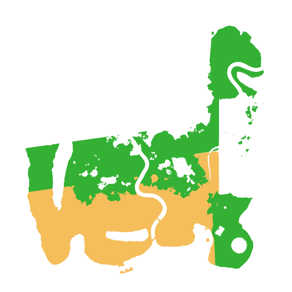 Biome Rust Map: Procedural Map, Size: 3300, Seed: 1140077682