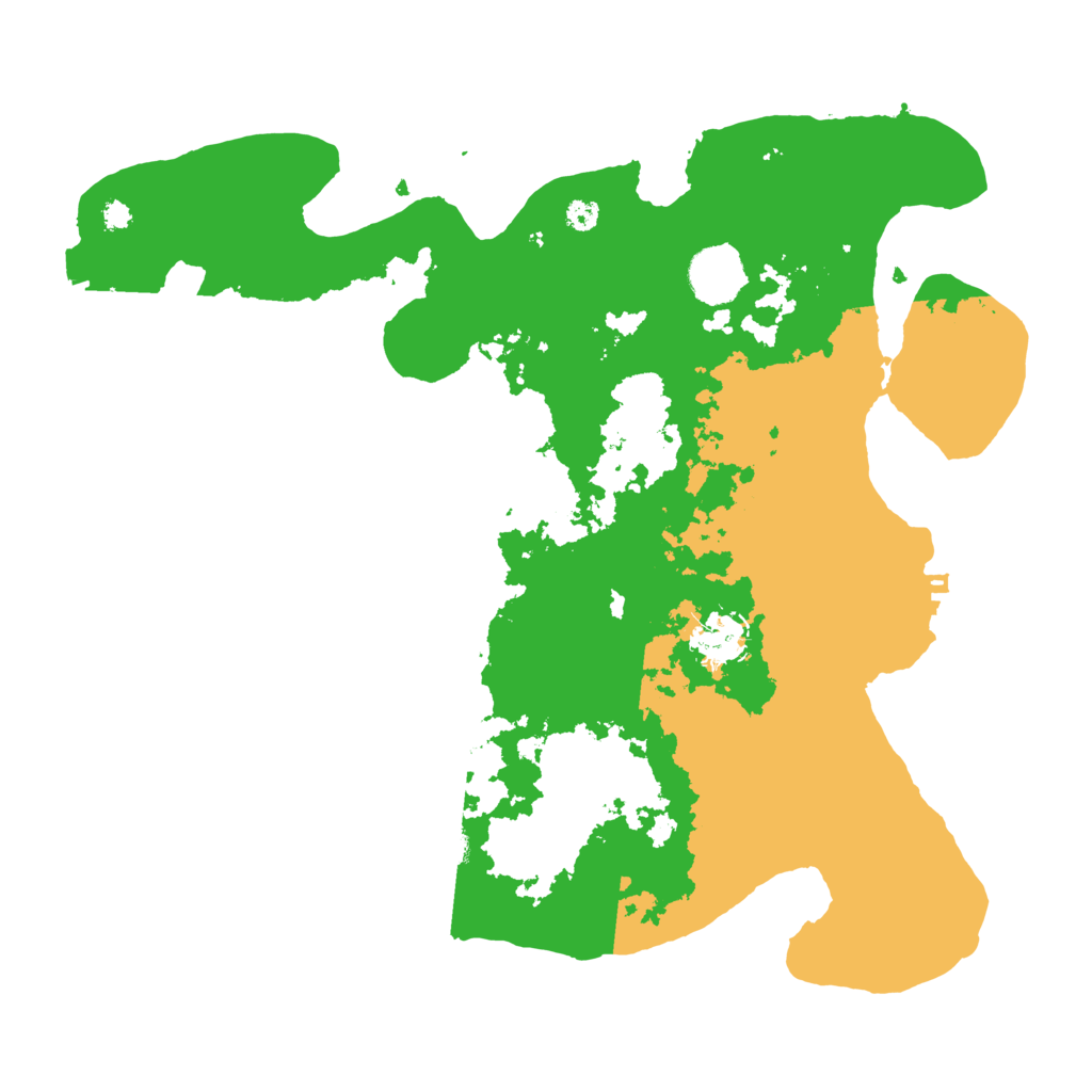 Biome Rust Map: Procedural Map, Size: 3500, Seed: 54916074