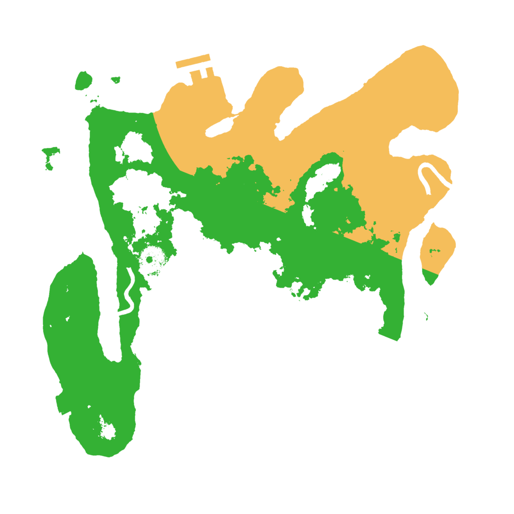 Biome Rust Map: Procedural Map, Size: 3000, Seed: 379224721