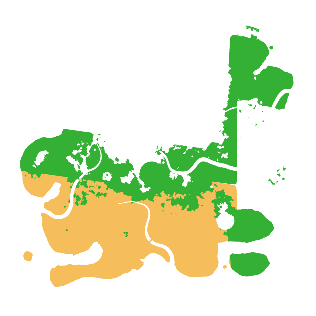 Biome Rust Map: Procedural Map, Size: 3500, Seed: 407036678