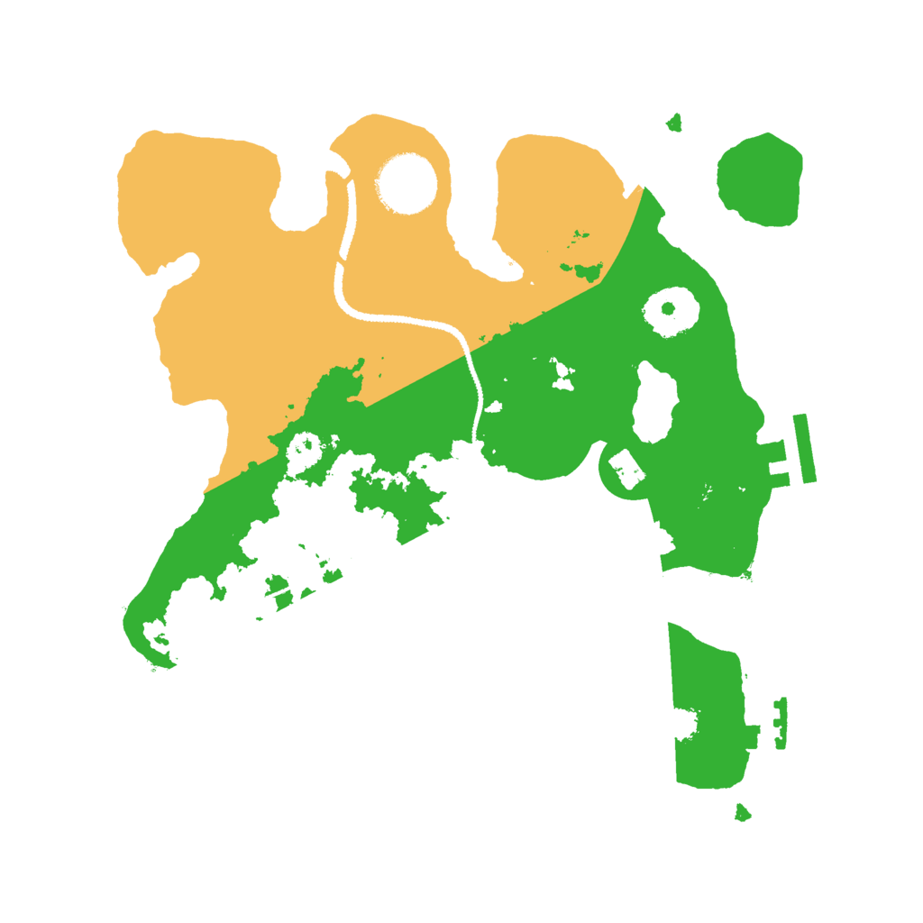 Biome Rust Map: Procedural Map, Size: 2700, Seed: 70997041