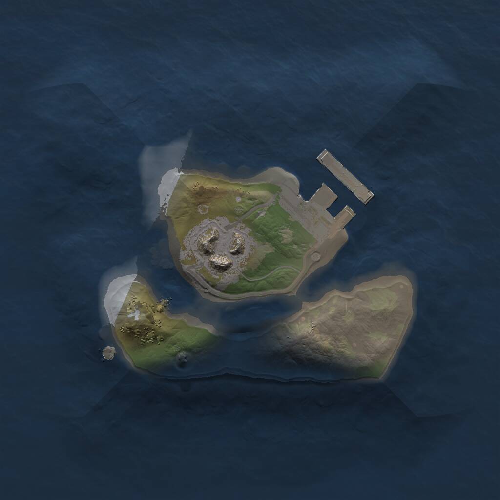 Rust Map: Procedural Map, Size: 1500, Seed: 740372300, 3 Monuments