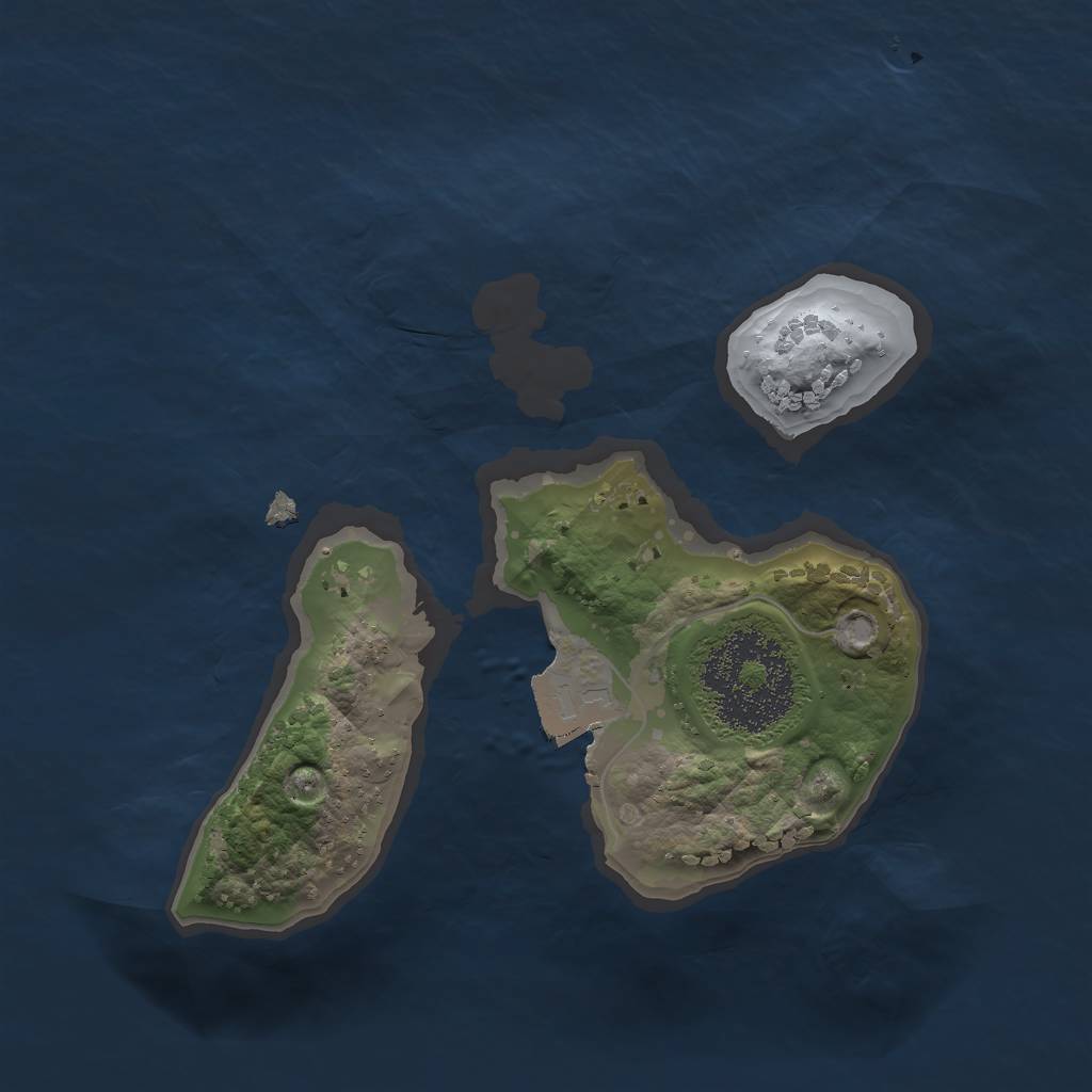Rust Map: Procedural Map, Size: 1700, Seed: 1214646286, 3 Monuments
