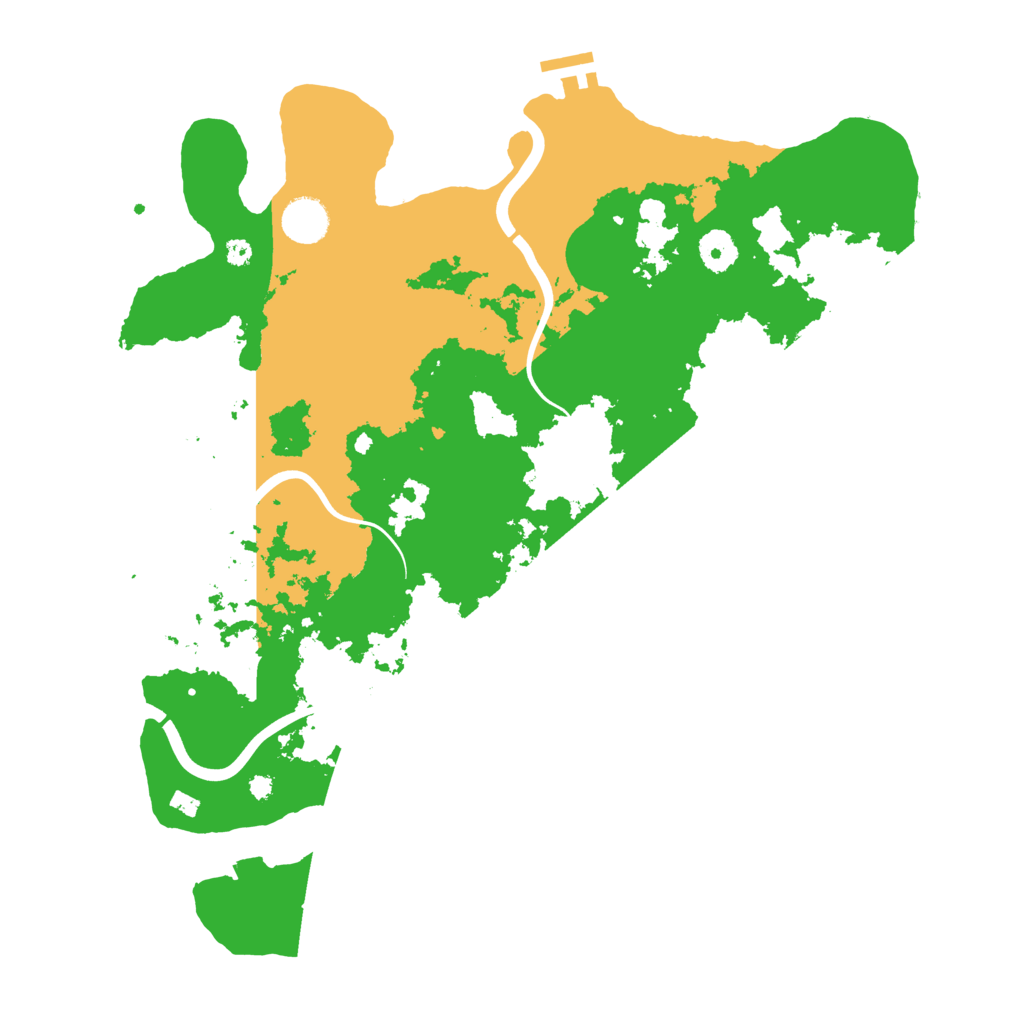 Biome Rust Map: Procedural Map, Size: 3900, Seed: 53259026