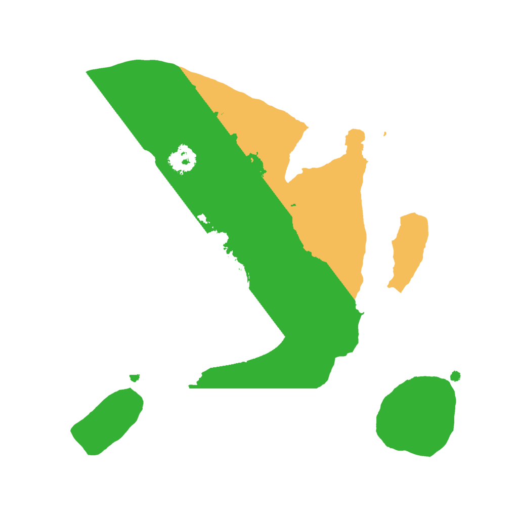 Biome Rust Map: Procedural Map, Size: 2000, Seed: 559438617