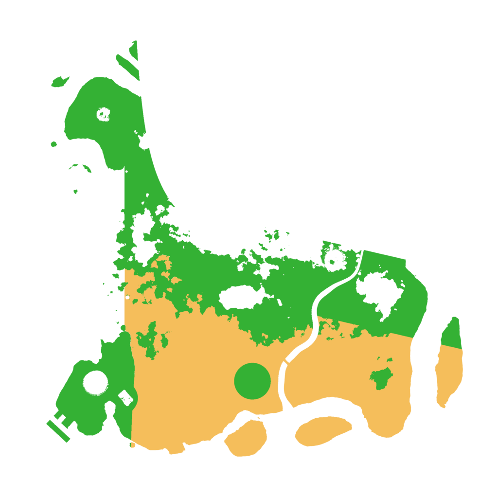 Biome Rust Map: Procedural Map, Size: 3600, Seed: 19206881